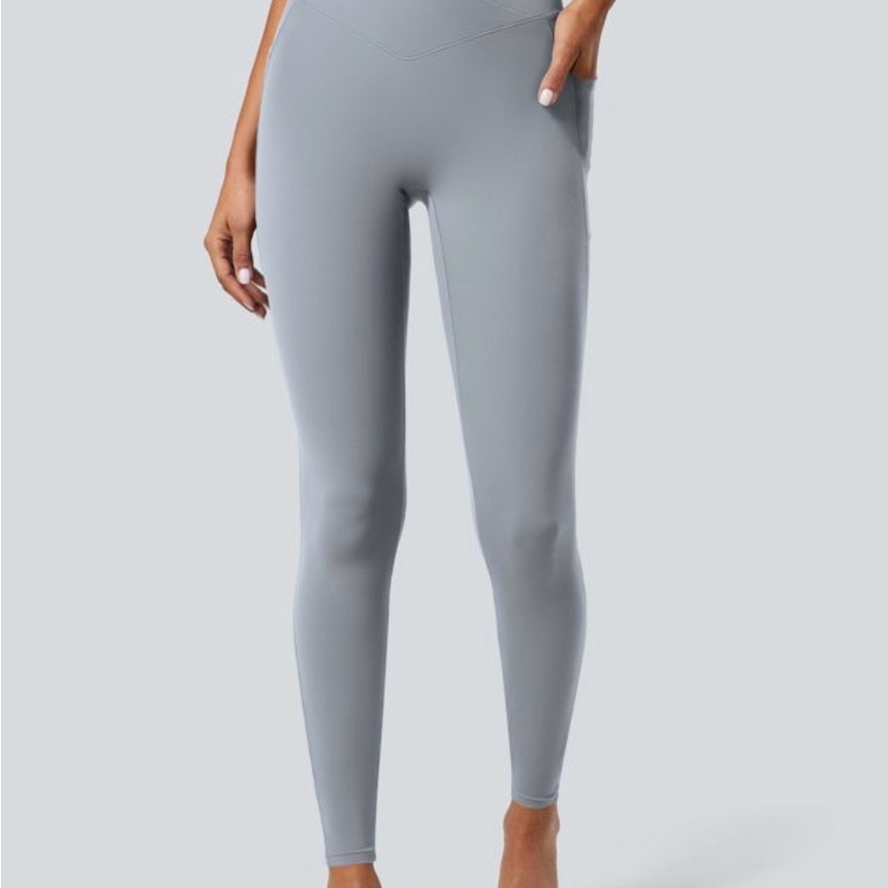 Women’s HALARA SoftlyZero Crossover Pocket Leggings Size XL Buttery Soft Comfort